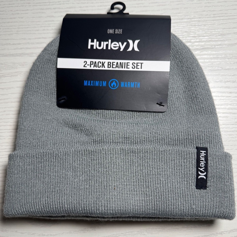 NWT / Hurley M Brigade Beanie Set‎ - 2-Pack / Sku0133